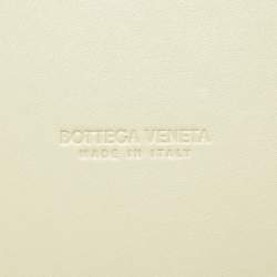 Pre Owned Bottega Veneta Green Intrecciato Leather Large Hop Bag