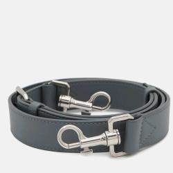 Pre Owned Bottega Veneta Intrecciato 2Way Business Bag Gray Leather