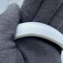 Pre Owned Bottega Veneta Intrecciato 2Way Business Bag Gray Leather