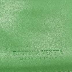 Pre Owned Bottega Veneta Brown Intrecciato Leather Bifold Wallet