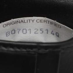 Pre Owned Bottega Veneta Black Leather Intrecciato Bifold Wallet