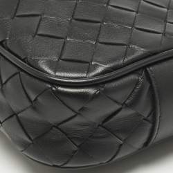 Pre Owned حقيبة كاميرا بوتيغا فينيتا جلد إنتريشياتو سوداء كروس بودي