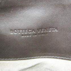 Pre Owned Bottega Veneta Intrecciato Leather Handbag Tote Bag Dark Brown