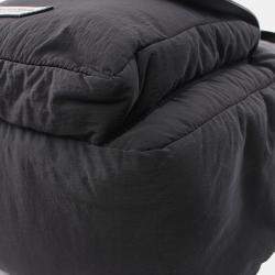 Pre Owned Bottega Veneta Crossroads Backpack Nylon Leather Black