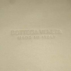 Pre Owned Bottega Veneta Alcotote Light Blue Leather Size Large