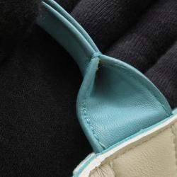 Pre Owned Bottega Veneta Alcotote Light Blue Leather Size Large