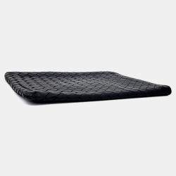 Pre Owned Bottega Veneta Black Leather mesh clutch