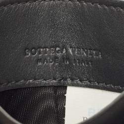 Pre Owned Bottega Veneta Grey Intrecciato Leather Card Holder