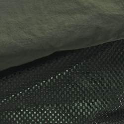 Pre Owned Bottega Veneta Dark Green Nylon Paper Touch Belt Bag