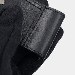 مملوكة مسبقًا Bottega Veneta Maxi Intrecciato Cassette Sling Bag Black Leather Size Mini