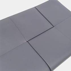 Pre Owned حقيبة كلتش شبكة جلد رمادية بوتيغا فينيتا