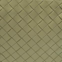 Pre Owned Bottega Veneta Virgule Travertine Intrecciato Leather Messenger Bag