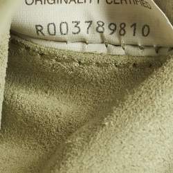 Pre Owned Bottega Veneta Virgule Travertine Intrecciato Leather Messenger Bag