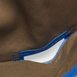 مملوكة مسبقًا Bottega Veneta Black/Blue Intrecciato Leather Bifold Wallet