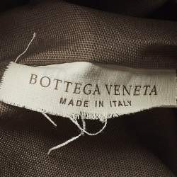 Pre Owned Bottega Veneta Navy Blue Intrecciato Leather Travel Zip Pouch