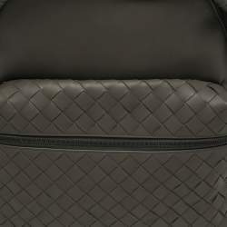 Pre Owned حقيبة ظهر بوتيغا فينيتا جلد انتريشياتو رمادية