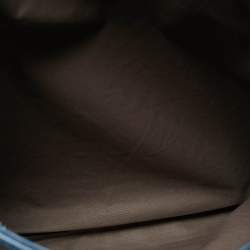 Pre Owned حقيبة ماسنجر بوتيغا فينيتا جلد انتريشياتو أزرق/أسود