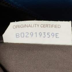 Pre Owned حقيبة ماسنجر بوتيغا فينيتا جلد انتريشياتو أزرق/أسود