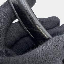 Pre Owned Bottega Veneta Intrecciato Snap Tote Bag Black Leather