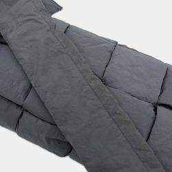 مملوكة مسبقًا Bottega Veneta Padded Tech Cassette Shoulder Bag Gray Nylon