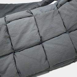 مملوكة مسبقًا Bottega Veneta Padded Tech Cassette Shoulder Bag Gray Nylon