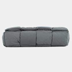 مملوكة مسبقًا Bottega Veneta Padded Tech Cassette Shoulder Bag Gray Nylon