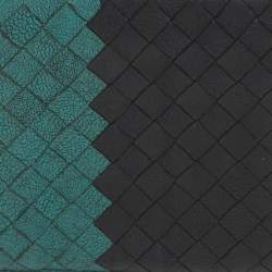 Pre Owned محفظة بوتيغا فينيتا طية مزدوجة جلد انتريشياتو متعددة الألوان