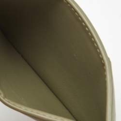 Pre Owned حامل بطاقات بسحاب بوتيغا فينيتا جلد إنتريشاتو أسود