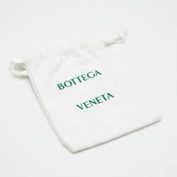 Pre Owned حامل بطاقات بسح اب بوتيغا فينيتا جلد إنتريشاتو أسود