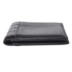 Pre Owned Bottega Veneta Dark Brown Leather and Alligator Bifold Wallet