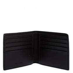 Pre Owned Bottega Veneta Dark Brown Intrecciato Leather Bifold Wallet