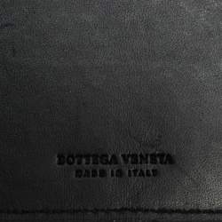 Pre Owned Bottega Veneta Black Intrecciato Leather Continental Wallet
