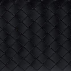Pre Owned Bottega Veneta Black Intrecciato Leather Continental Wallet