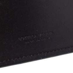 Pre Owned Bottega Veneta Dark Brown Intrecciato Leather Bifold Wallet