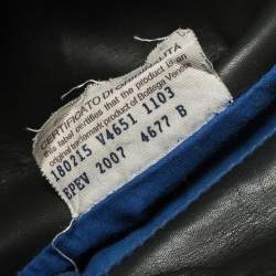 Pre Owned Bottega Veneta Grey Intrecciato Leather Grommet Strap Messenger Bag