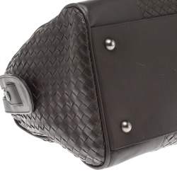 Bottega Veneta Dark Brown Intrecciato Leather VN Duffle Bag