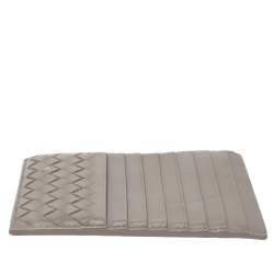  Bottega Veneta Beige Intrecciato Leather Card Holder 8CC