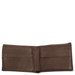 Pre Owned Bottega Veneta Brown Intrecciato Leather Bifold Wallet