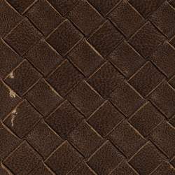 Pre Owned Bottega Veneta Brown Intrecciato Leather Bifold Wallet