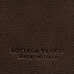 Pre Owned Bottega Veneta Brown Intrecciato Leather Bifold Wallet
