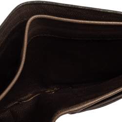 Pre Owned Bottega Veneta Brown Intrecciato Leather Bifold Wallet