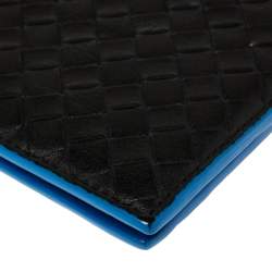 Pre Owned Bottega Veneta Black Intrecciato Leather Bifold Wallet