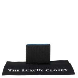 Pre Owned Bottega Veneta Black Intrecciato Leather Bifold Wallet