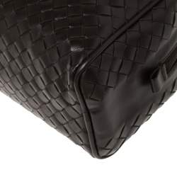 Bottega Veneta Dark Brown Intrecciato Leather Toiletry Pouch