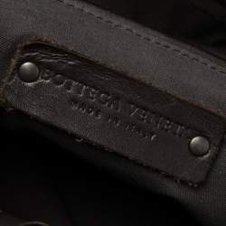 Bottega Veneta Dark Brown Intrecciato Leather Toiletry Pouch