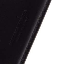Pre Owned Bottega Veneta Dark Blue Intrecciato Leather Bifold Wallet
