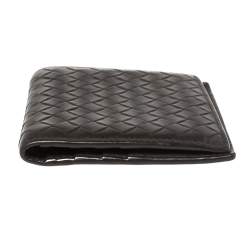 Pre Owned Bottega Veneta Brown Intrecciato Leather Card holder