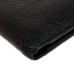 Bottega Veneta Midnight Blue Lizard Bifold Wallet