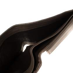 Pre Owned Bottega Veneta Beige Intrecciato Leather Bifold Wallet