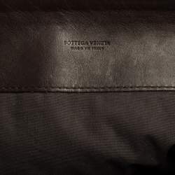 Bottega Veneta Dark Brown Intrecciato Leather Zip Document Case